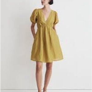 Madewell Mustard Mini Dress